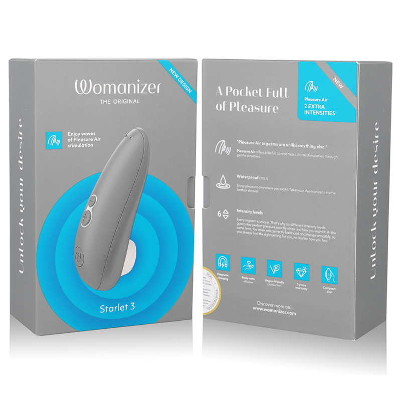 Womanizer Starlet 3 stimolatore clitoride grigio Pleasure Air