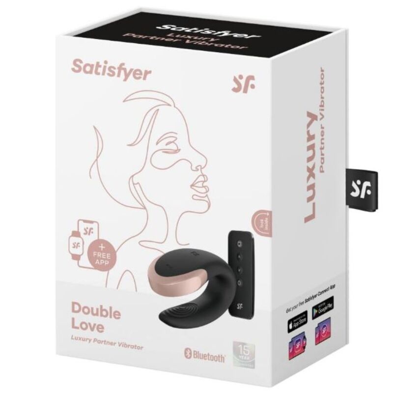 Satisfyer Double Love vibratore di coppia nero telecomando