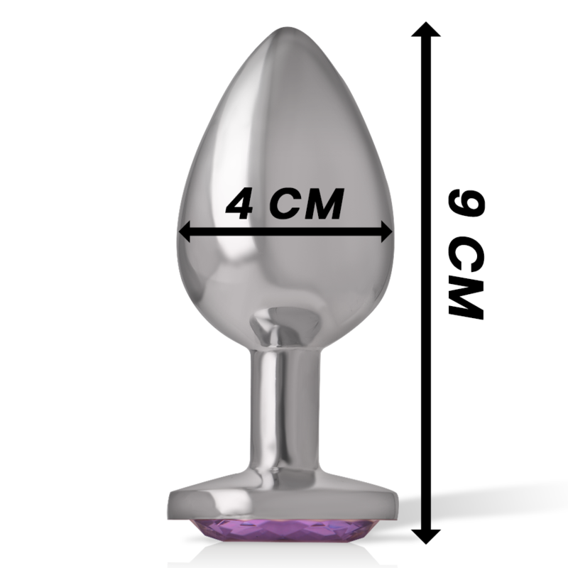 Intense Plug Gioiello Viola L plug anale metallo 9 cm