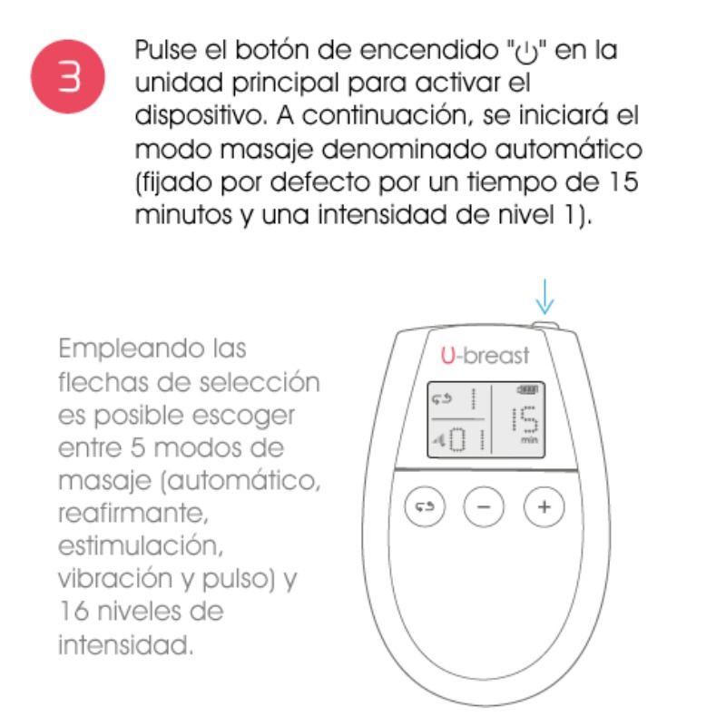 500 Cosmetics U-Breast elettrostimolatore seno con gel
