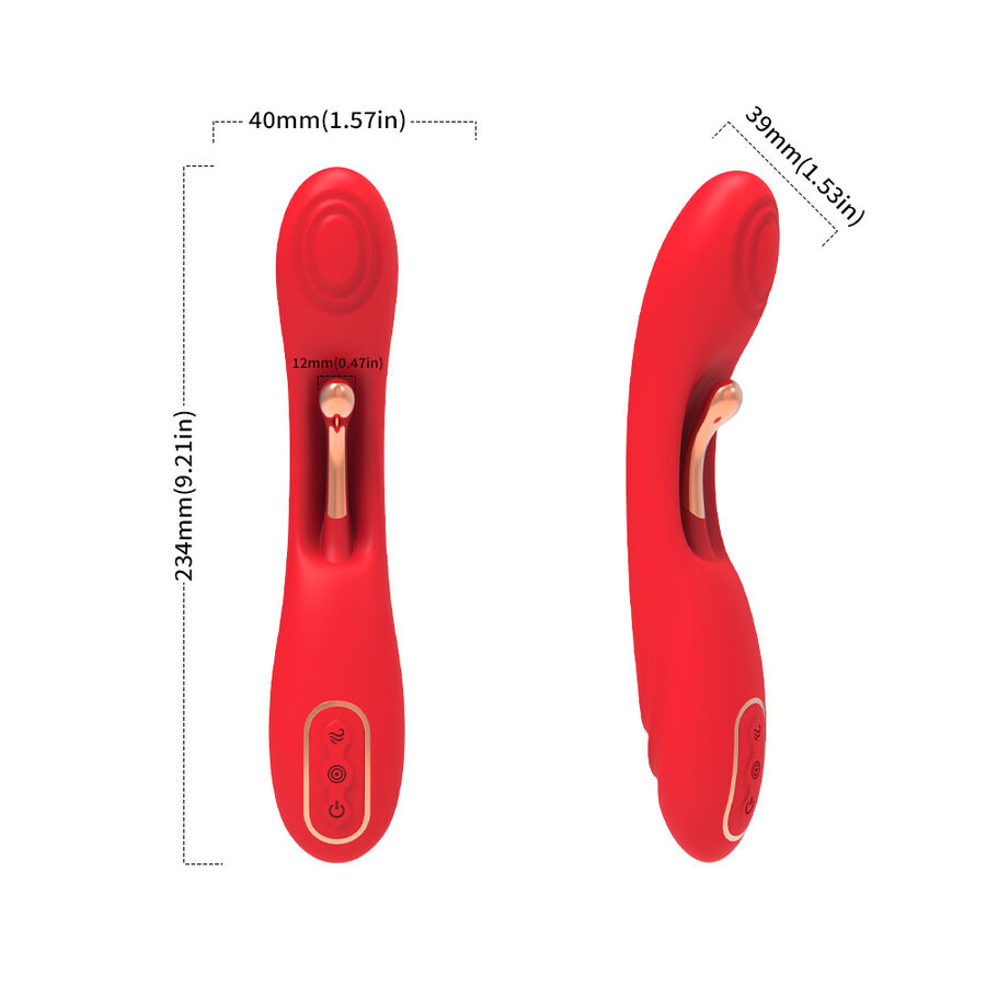 Armony Lingua Oscillante Duo vibratore Rosso punto G