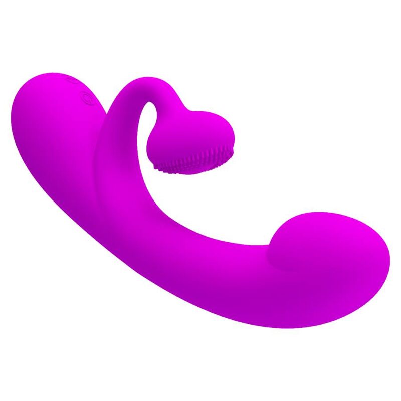 Pretty Love Sincero viola vibratore clitorideo con setole