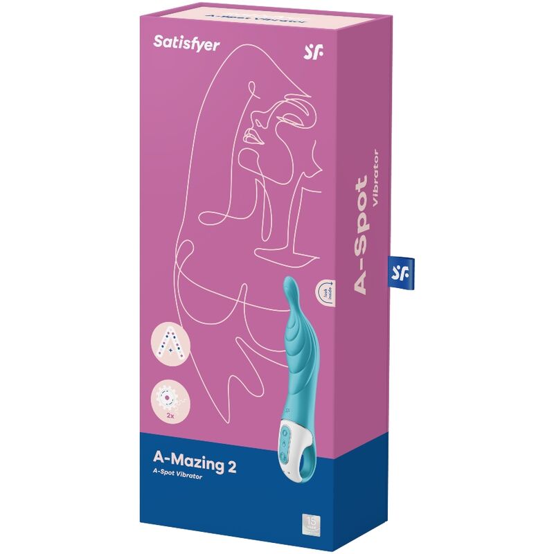 Satisfyer A-Mazing 2 vibratore punto A turchese
