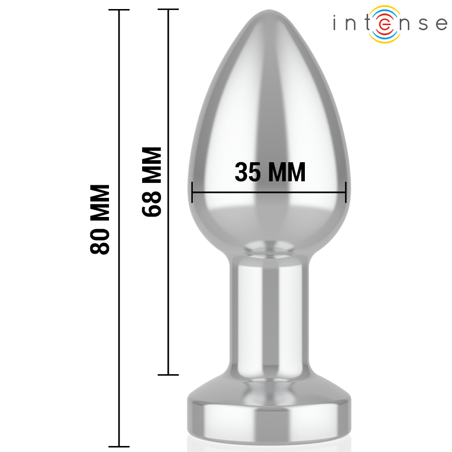 Frutille Intense plug anale S con telecomando LED metallo