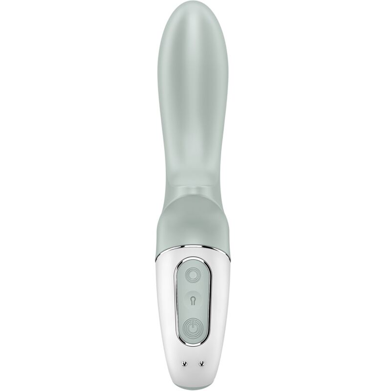 Satisfyer Air Pump Booty 3 plug gonfiabile grigio verde