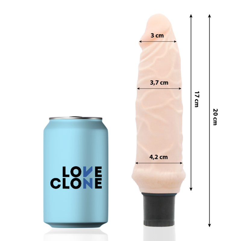 LoveClone Ivar vibratore 20 cm autolubrificante
