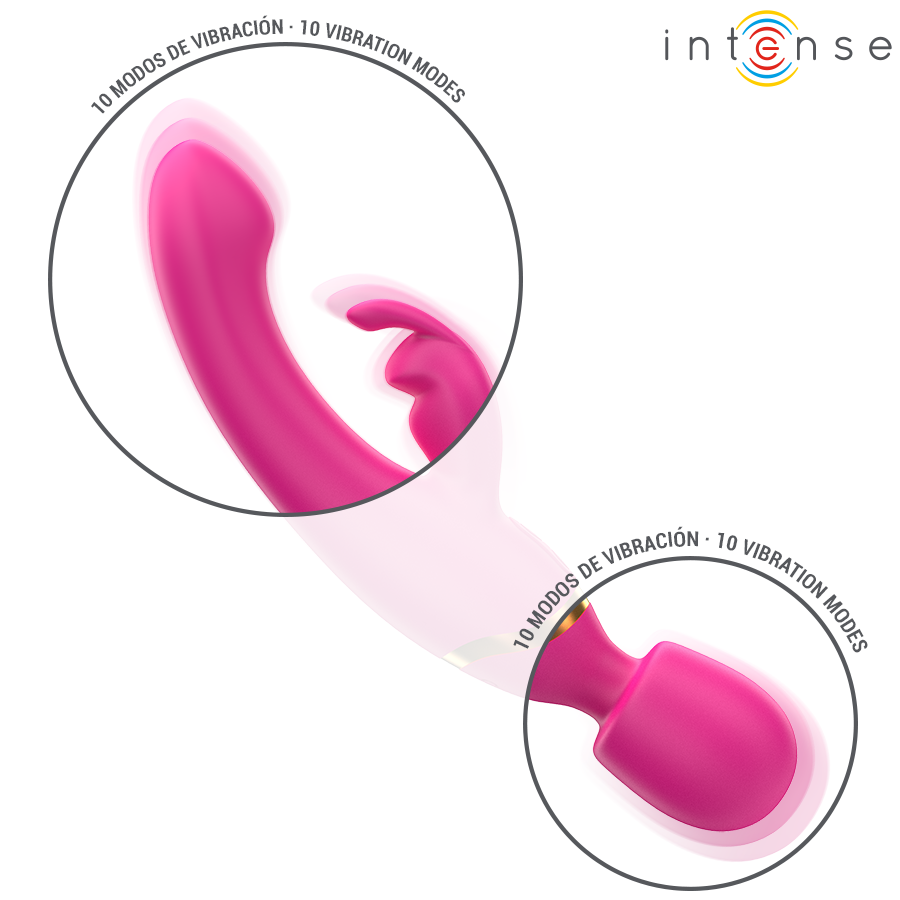 Intense Winona Rabbit & Wand vibratore punto G silicone