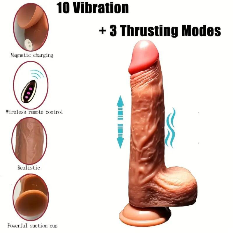 Armony vibratore riscaldante 22 cm con telecomando 42°C