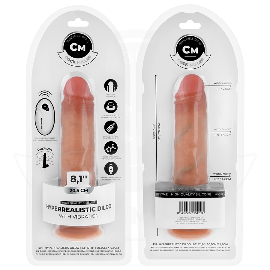 Cock Miller Realist Vibra 20,5 vibratore realistico con ventosa