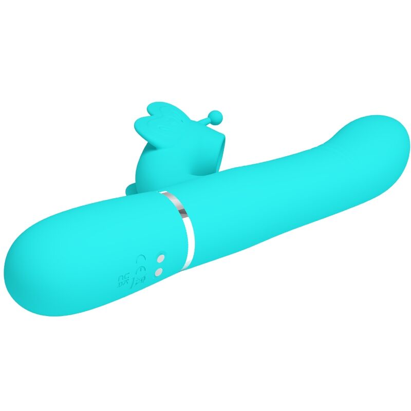 Pretty Love Farfalla 4 in 1 Vibratore Verde Acqua Sfere