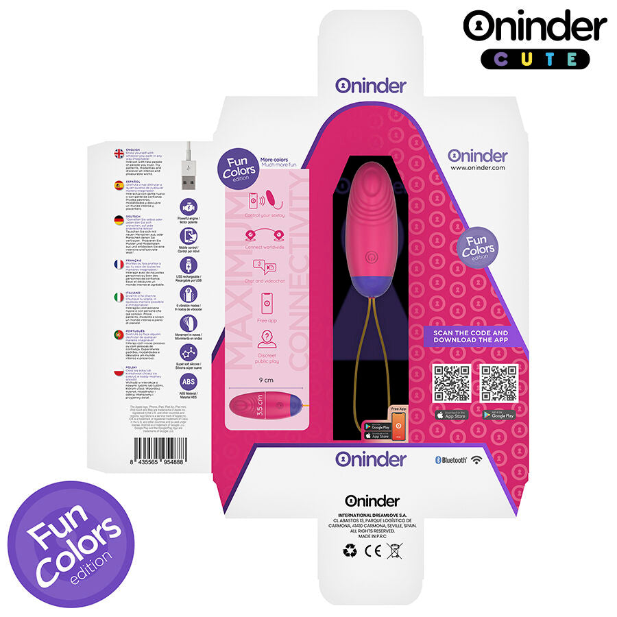 Oninder Cute ovetto vibrante con app silenzioso