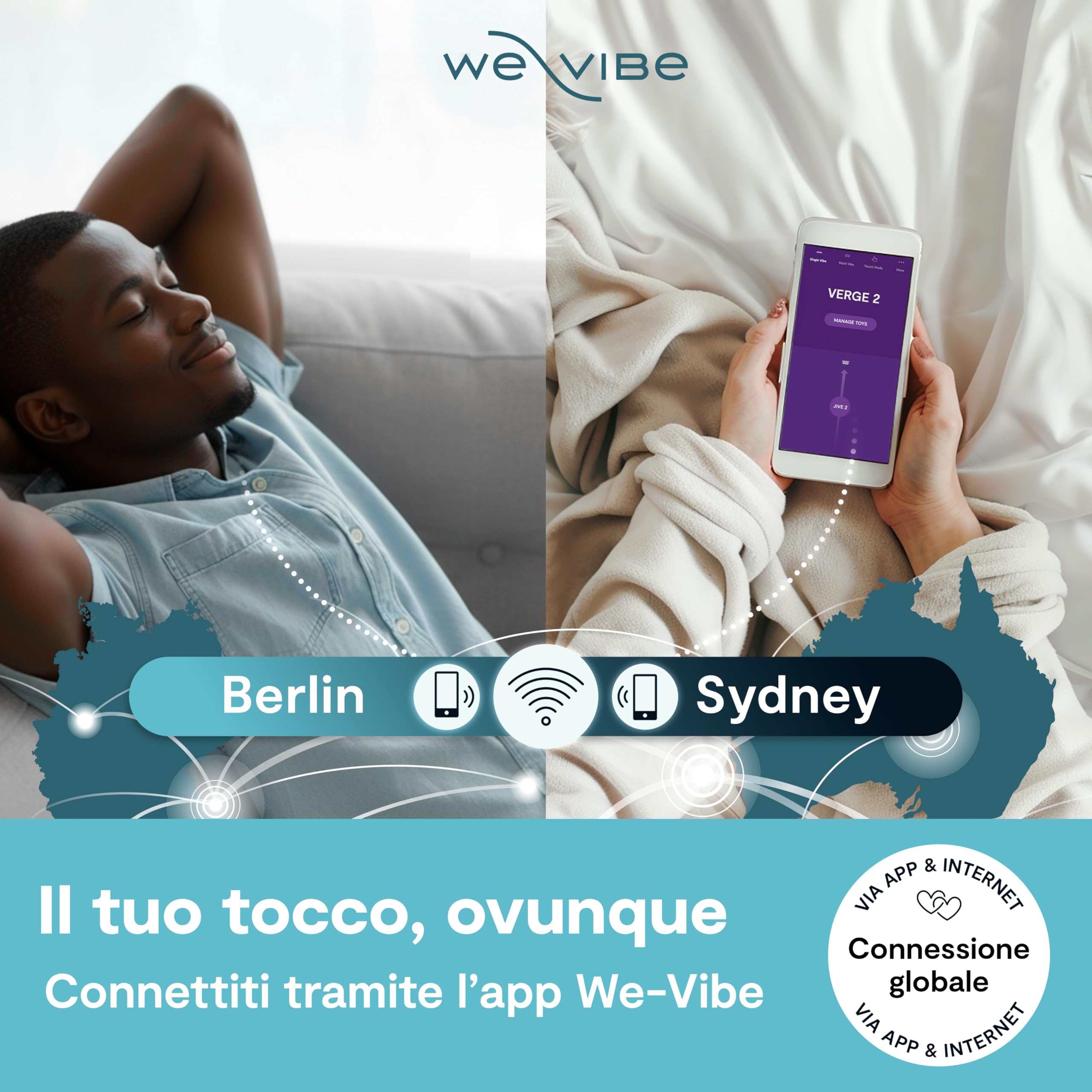 We-Vibe Verge 2 anello vibrante con app impermeabile