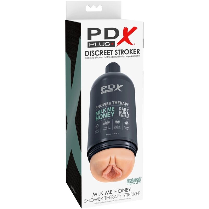 PDX Plus Shower Therapy Milk Me Honey masturbatore discreto chiaro