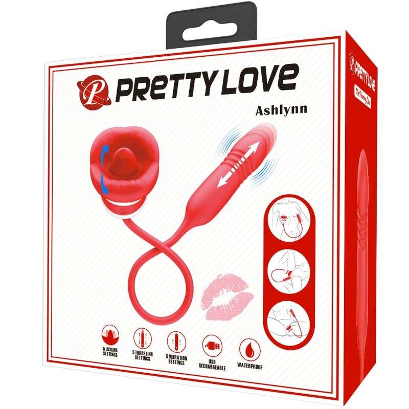 Pretty Love Ashlynn stimolatore clitoride rosso
