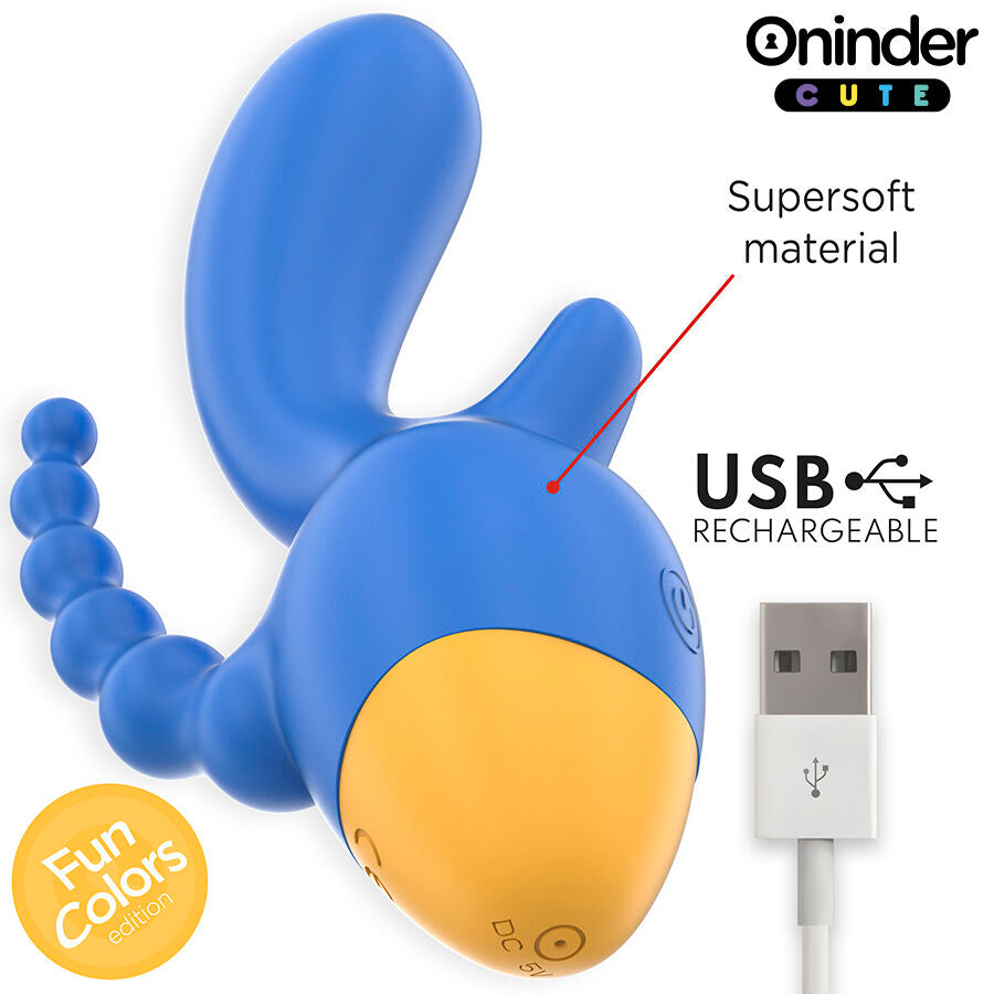 Oninder Cute Triple vibratore triplo stimolazione 9 modi