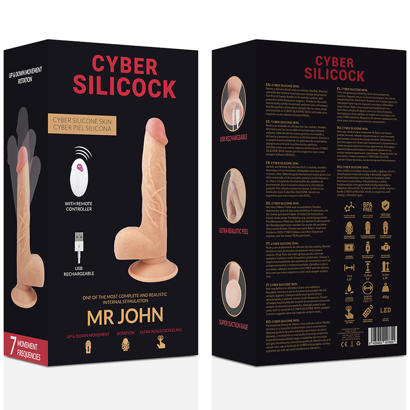 Cyber Silicock Mr John vibratore realistico rotante