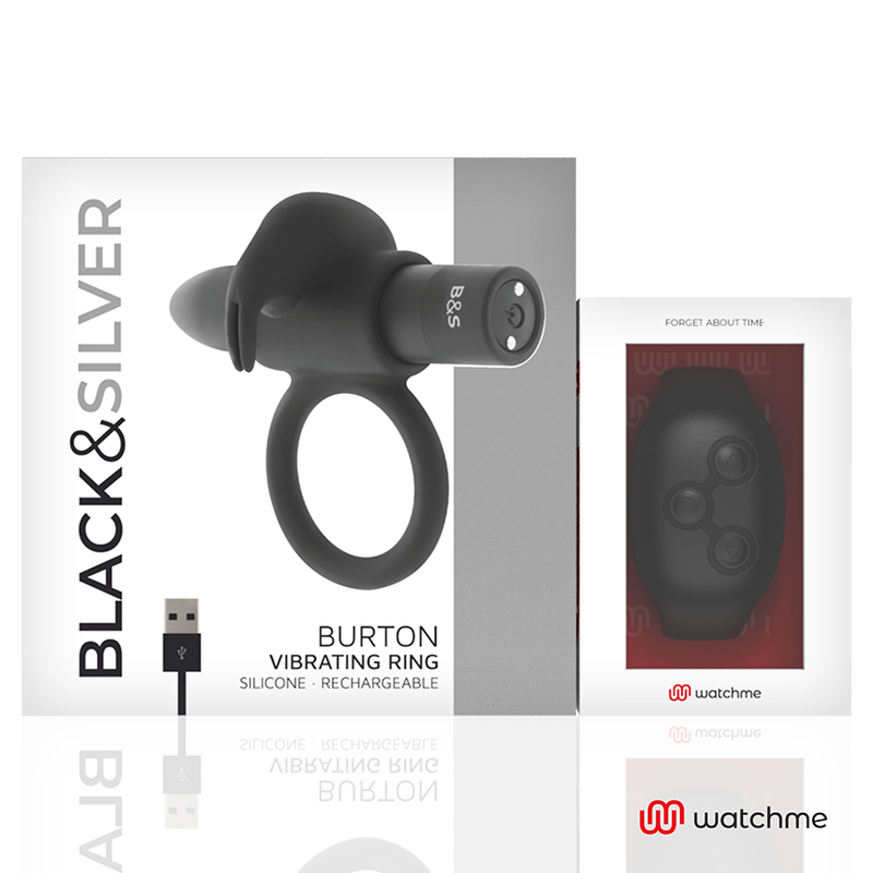 WATCHME BurtonME anello vibrante con orologio nero