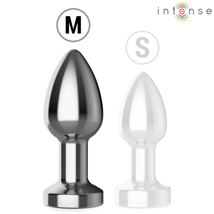 Intense Plug Anale LED metallo taglia M con telecomando
