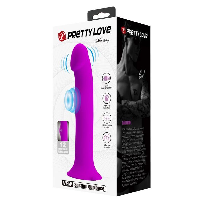 Pretty Love Murray vibratore ventosa viola ricaricabile