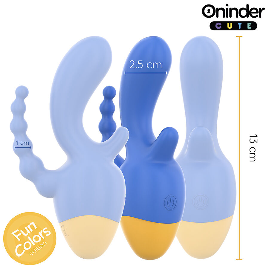 ONINDER Love 3 Some vibratore triplo silicone app