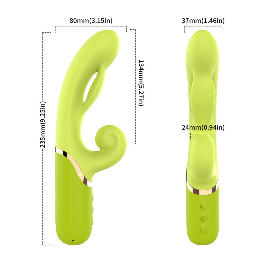ARMONY A-Spot vibratore gonfiabile verde punto A