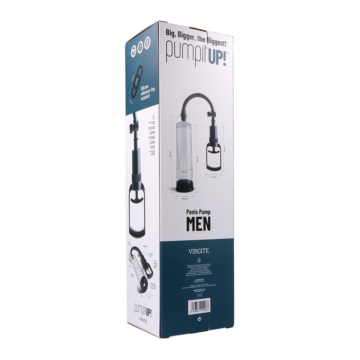Virgite Pump It pompa per pene manuale con anello