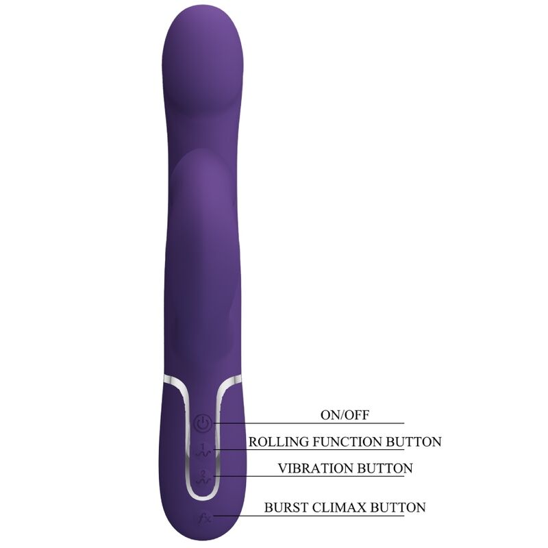 Pretty Love Zalin Rabbit vibrante perle rotanti viola