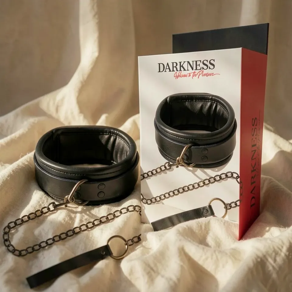Darkness Collare Posturale collare con catena