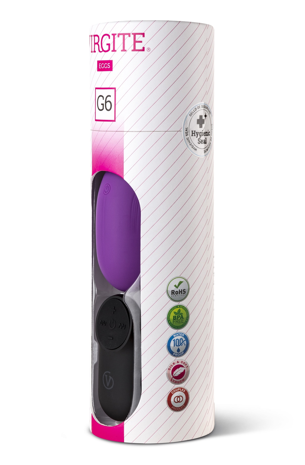 Virgite Love Hit G6 uovo vibrante viola ricaricabile telecomando