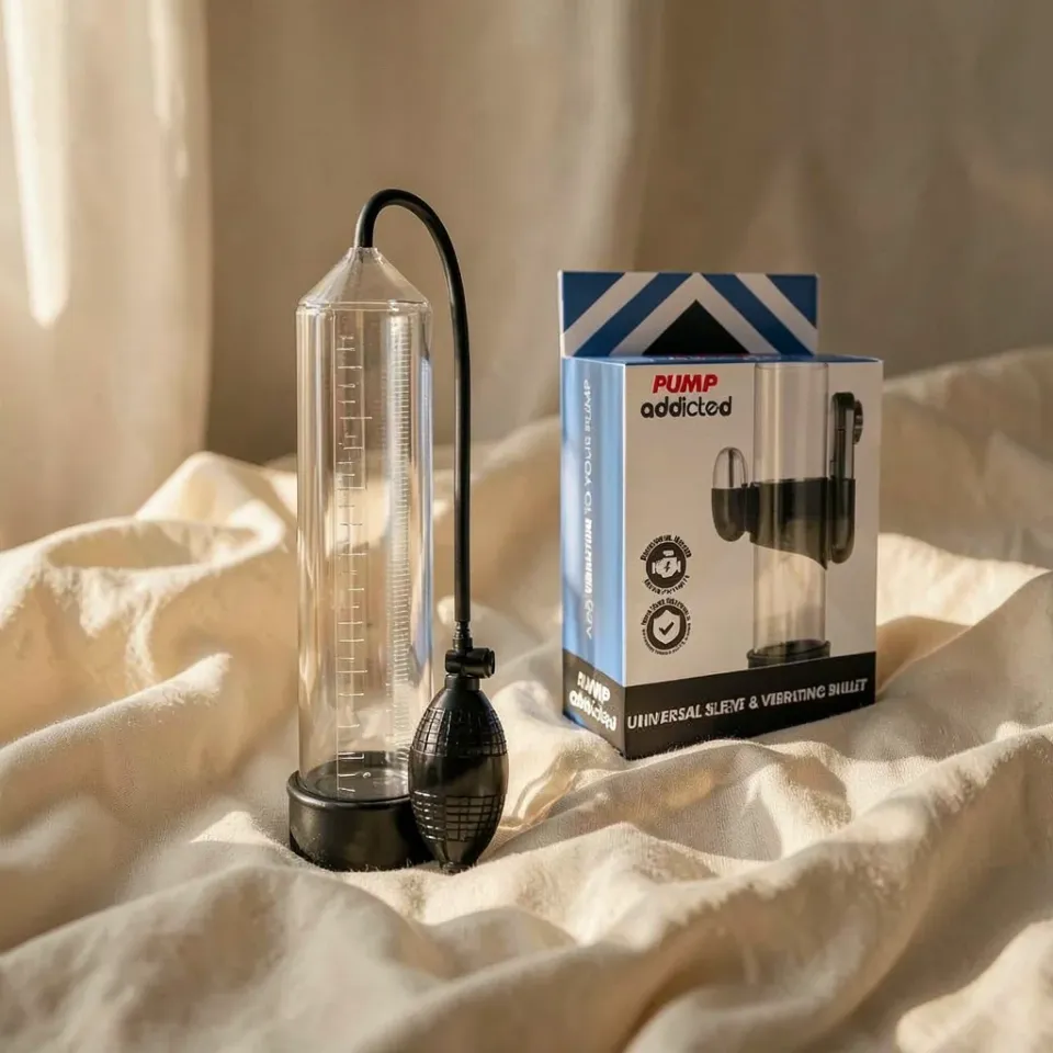 Pump Addicted RX3 pompa per pene trasparente con vibratore