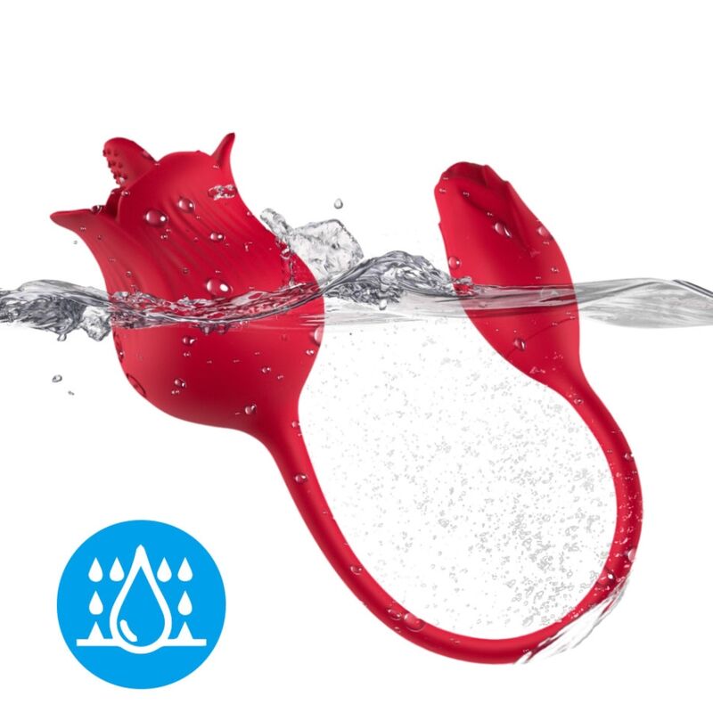 Armony Rosa con Coda stimolatore clitoride rosso 20 modalità