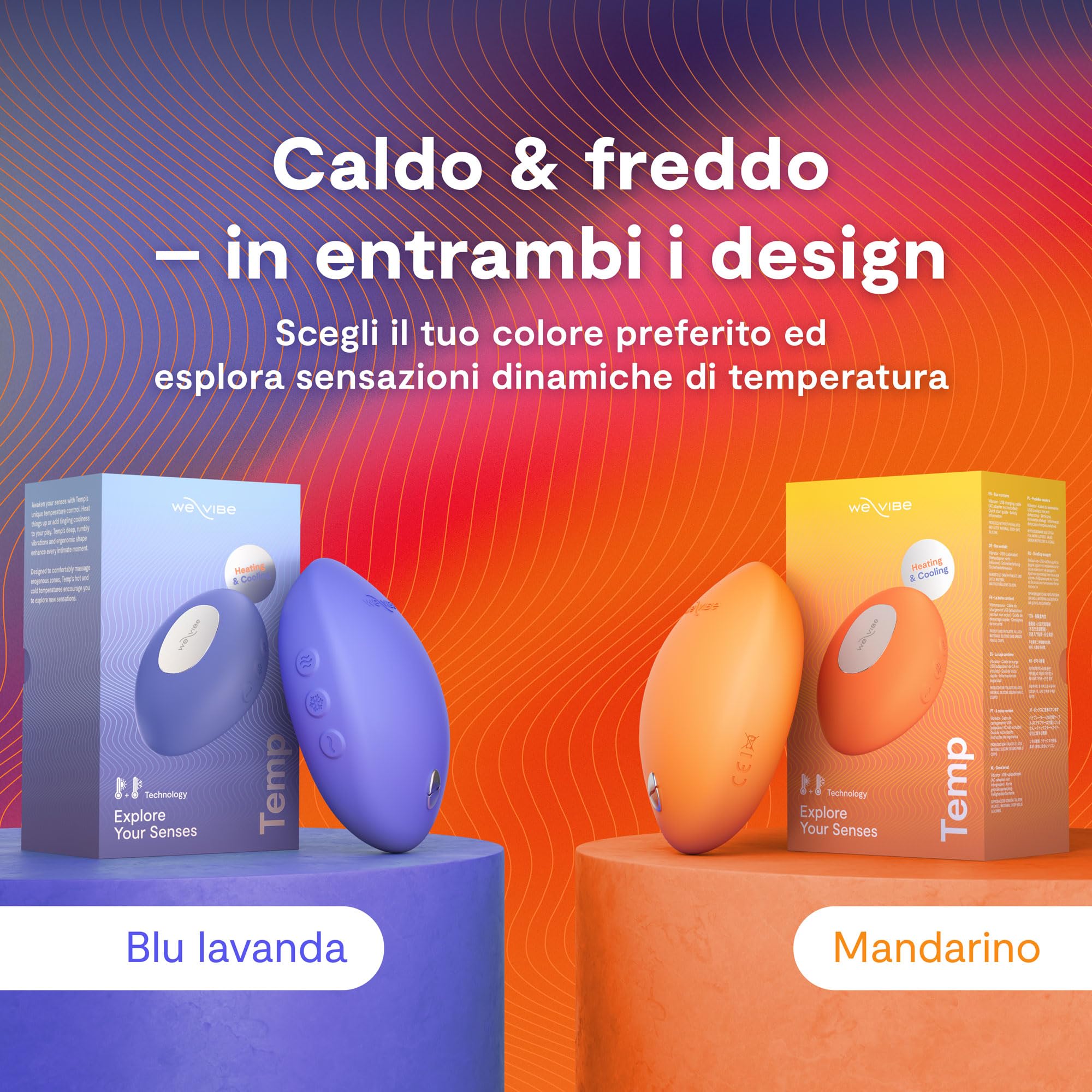 We-Vibe Temp stimolatore clitorideo caldo-freddo arancione