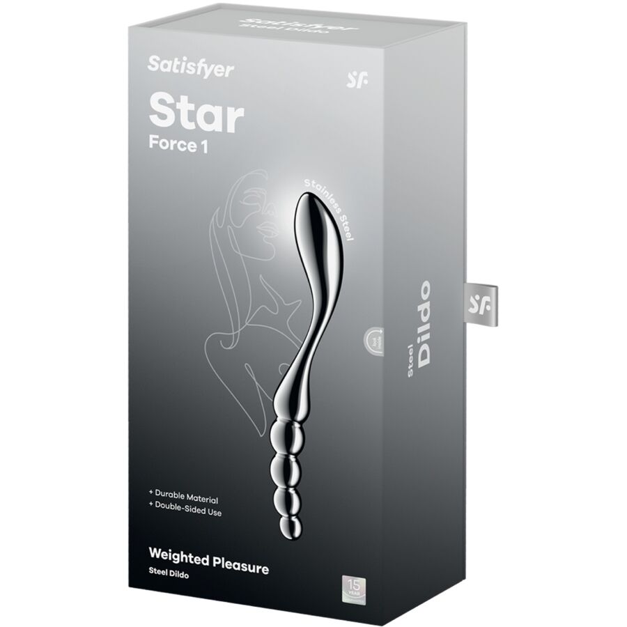 Satisfyer Star Force 1 dildo in acciaio a forma S pesante