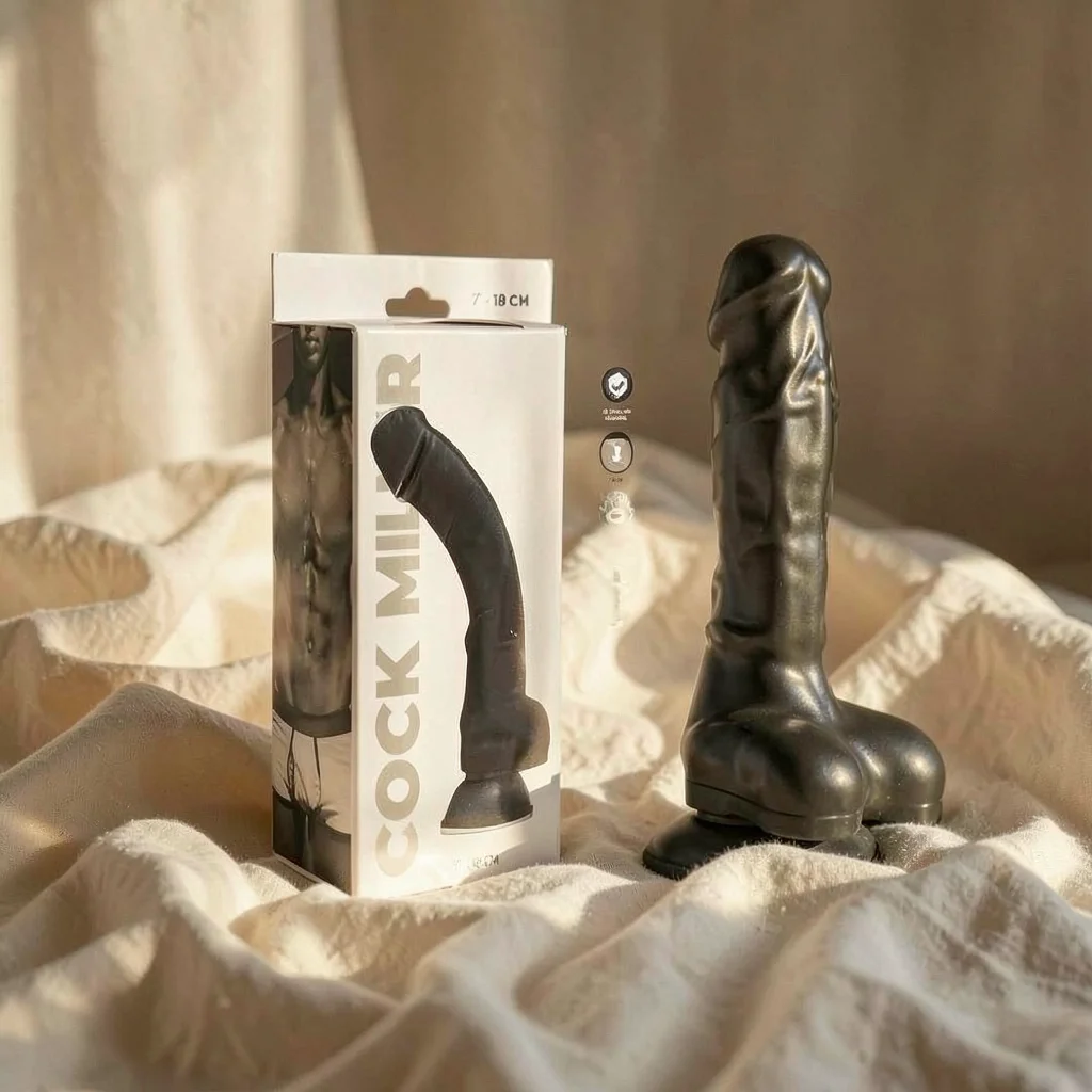 CockMiller Cocksil Nero 18 cm dildo realistico ventosa