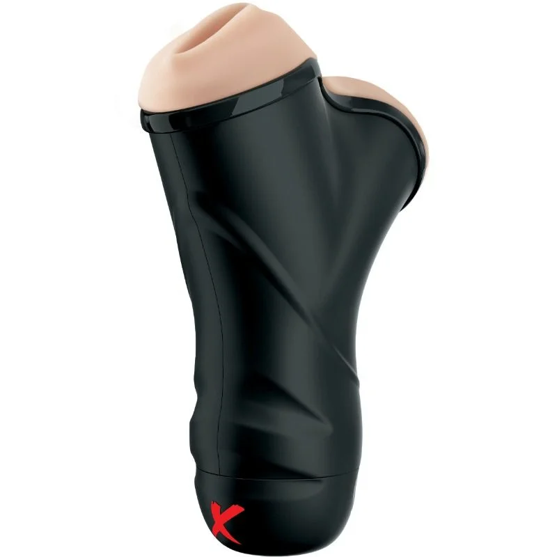 Frutille PDX Elite masturbatore doppio canale vibrante