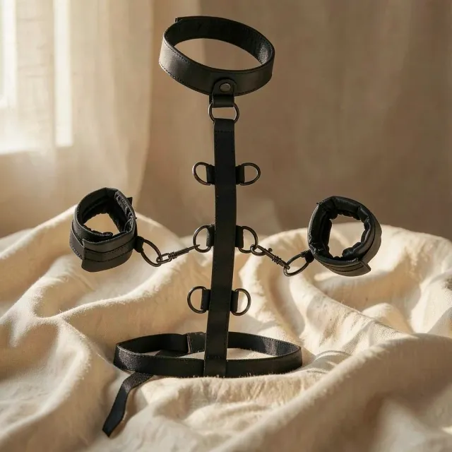 CalExotics Boundless Collar collare bondage ecopelle regolabile