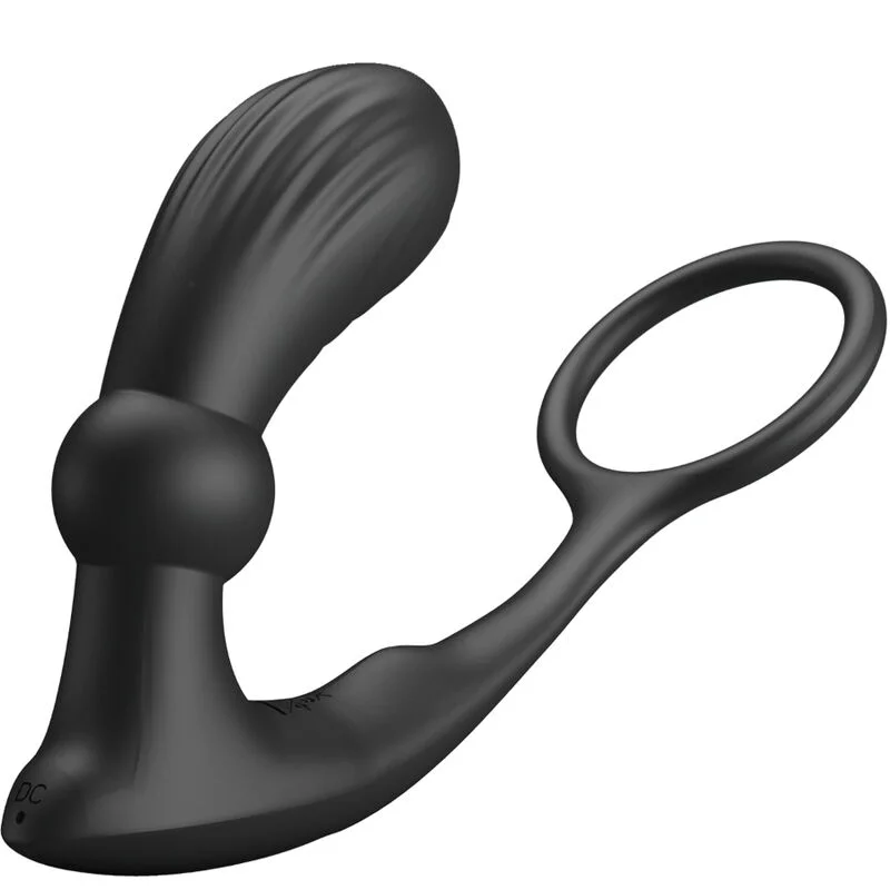 Pretty Love Warren plug anale vibrante nero con doppio anello