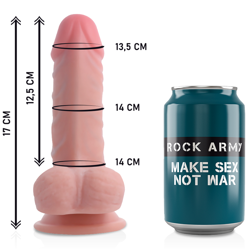 RockArmy Panzer imbracatura strap-on con dildo 17 cm