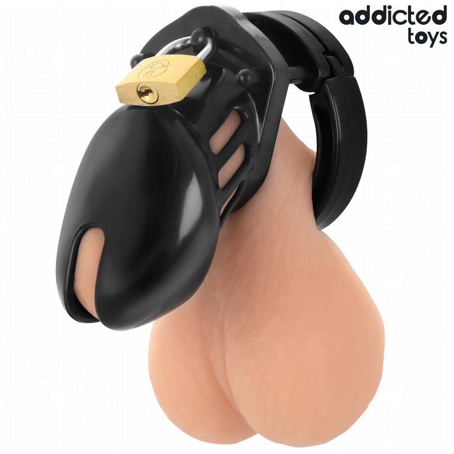 Addicted Toys Locked Obsidian Hold gabbia castità taglia S