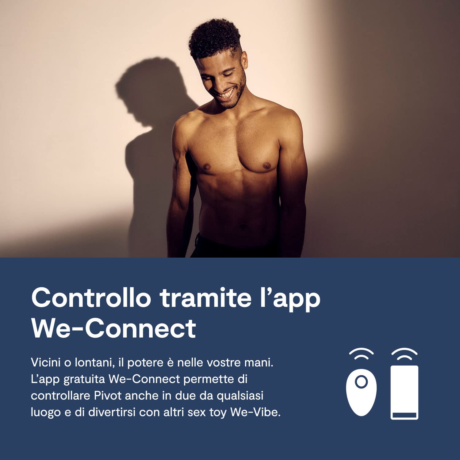 We-Vibe Pivot anello vibrante elastico con lubrificante