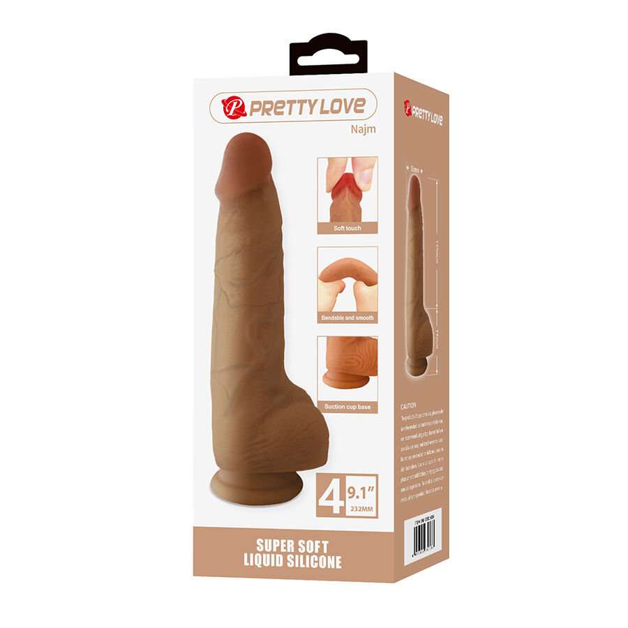 Pretty Love Najm dildo in silicone con ventosa