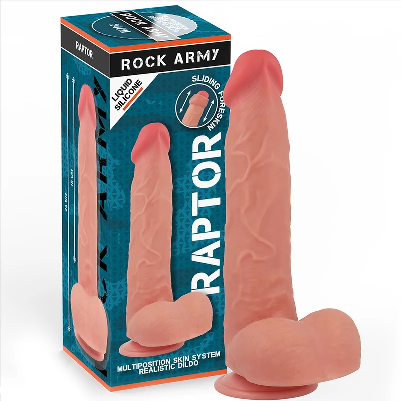 Rockarmy Liquid Silicone Raptor dildo 24 cm ventosa