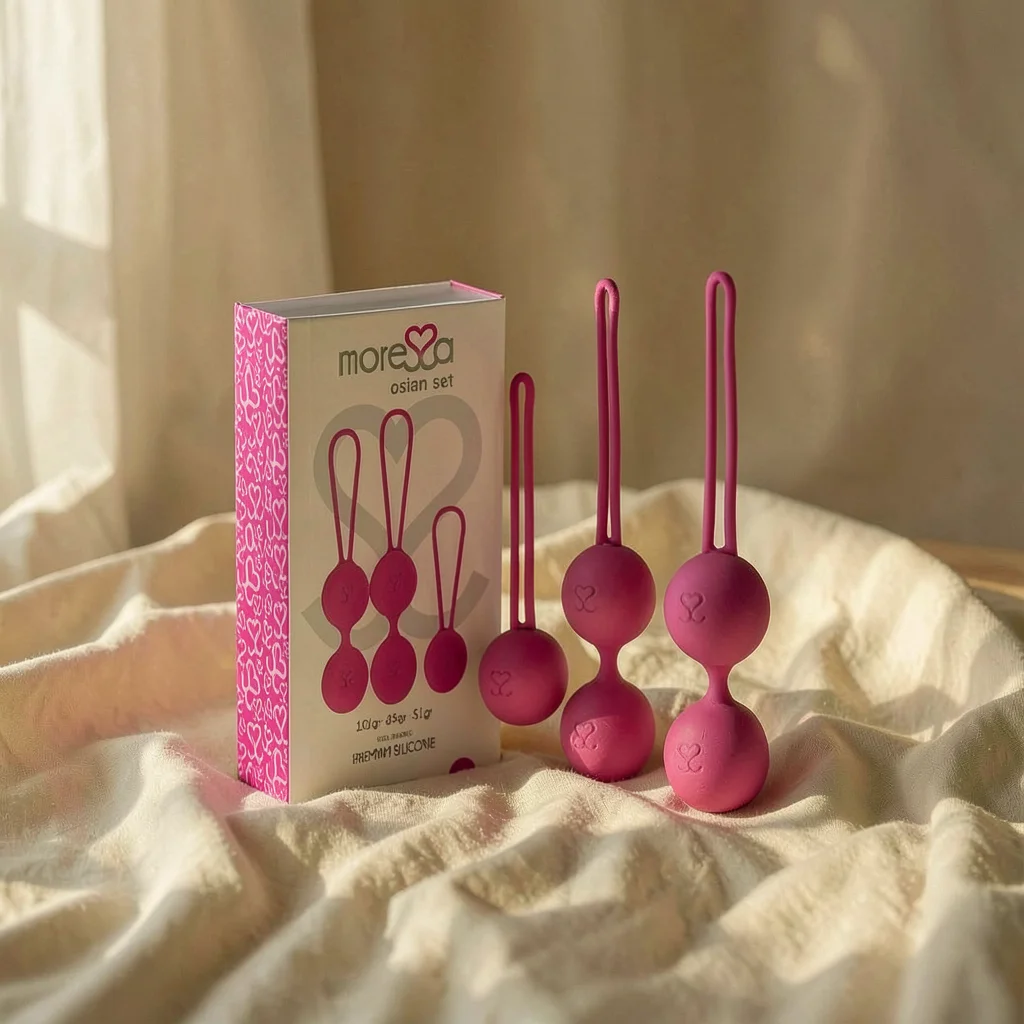 Moressa Osian Set palline vaginali rosa 3 pezzi