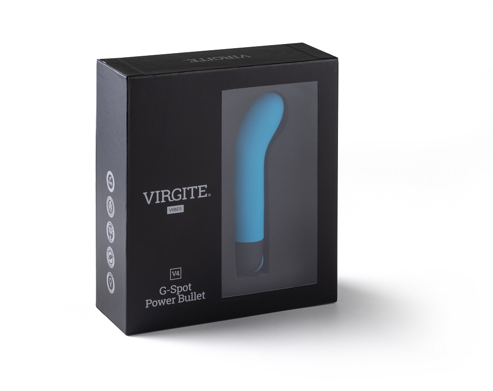 Love Hit V4 bullet vibrante blu G-spot ricaricabile