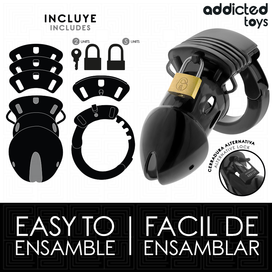 Addicted Toys Locked Deep gabbia castita 75 mm regolabile