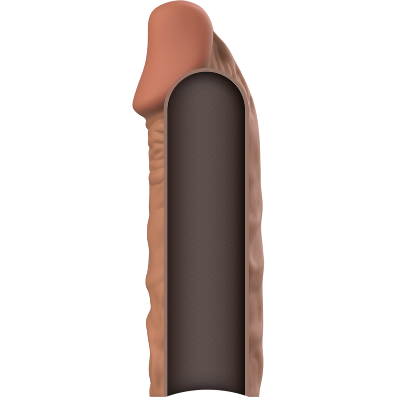 VirilXL V5 guaina pene marrone 11 cm silicone