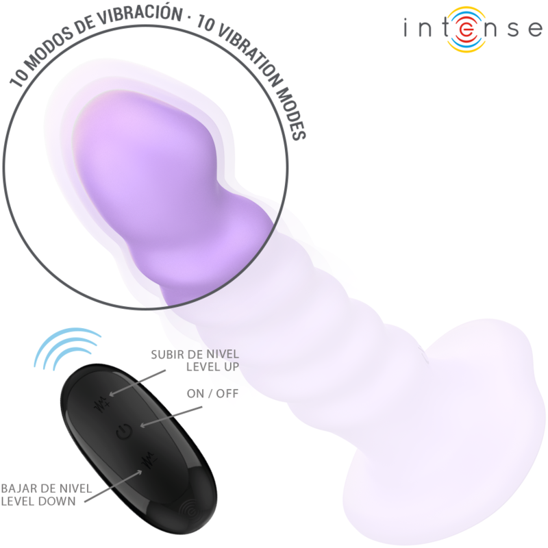 Intense Brenda vibratore spirale viola telecomando
