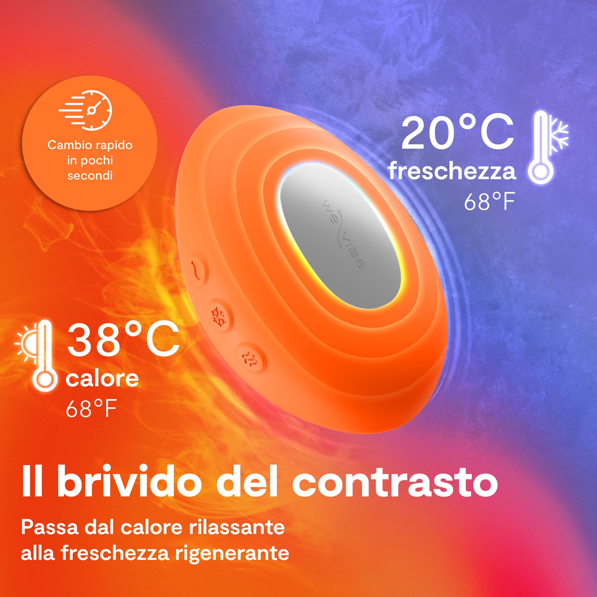 We-Vibe Temp stimolatore clitorideo caldo-freddo arancione