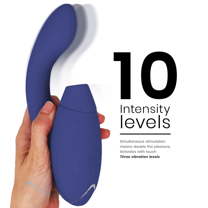 Womanizer Duo 2 stimolatore clitorideo Blu pulsazione aria