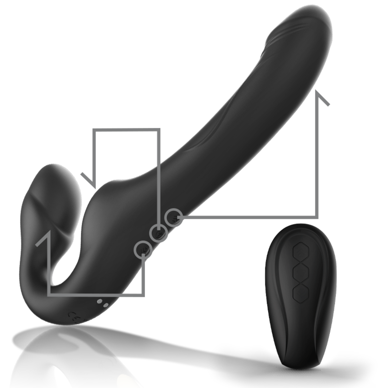 Ibiza Strapless Pulse vibratore coppia strap-on 3 motori